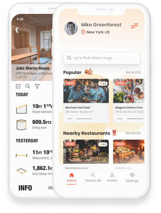 Mobile app design service prototype